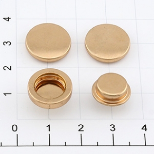 Кнопка усиленная кольцевая COBRAX для одежды и сумок 15 мм золото