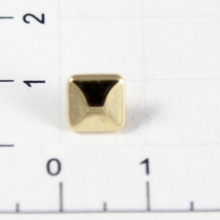 Заклепки квадратные 4 грани 7 мм золото