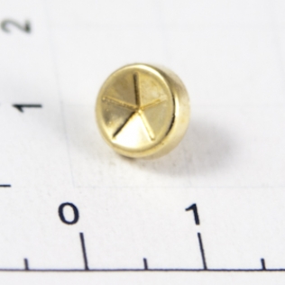 Заклепки со звездой 8 мм золото