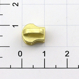 Слайдер для металлической молнии Т-3 3 мм золото