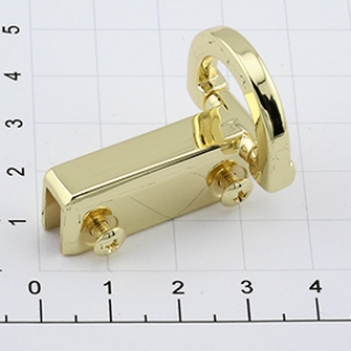 Держатель для карабина L-41 мм 15 мм золото