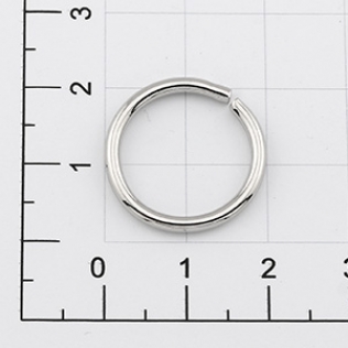 Кольцо для сумки 15 мм никель