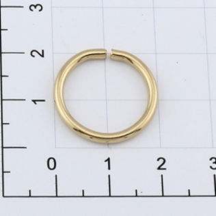 Кольцо для сумки 15 мм золото