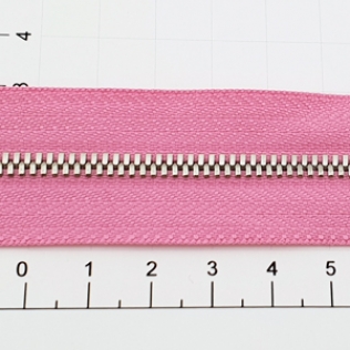 Молния рулонная №3 розовая (852), двойное звено 3 мм никель