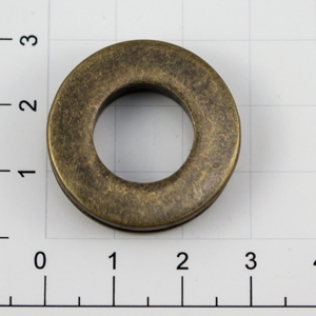 Люверс круглый на резьбе 15 мм антик