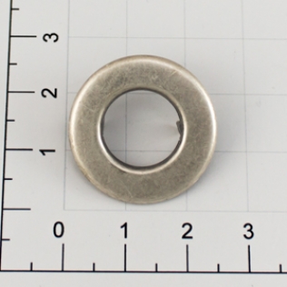 Люверс зажимной 13 мм серебро черное (античное)