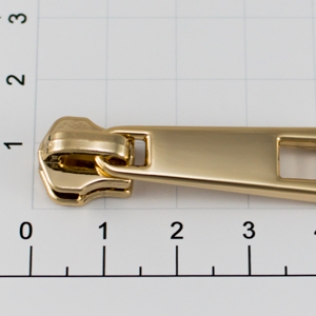 Бегунок для металлической молнии Т-5 5 мм золото