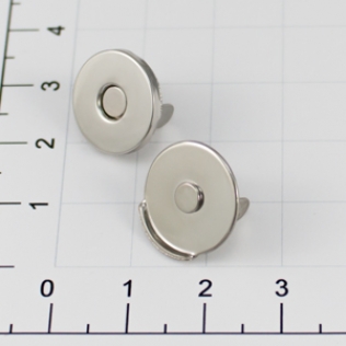 Магнит кнопка 14 мм никель