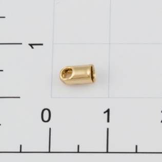Элемент наконечник для цепочки 2 мм золото