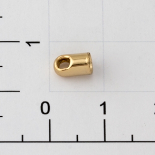 Элемент наконечник для цепочки 3 мм золото