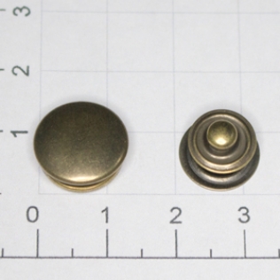 Кнопка для одежды и сумок ALFA 1A2 14 мм антик