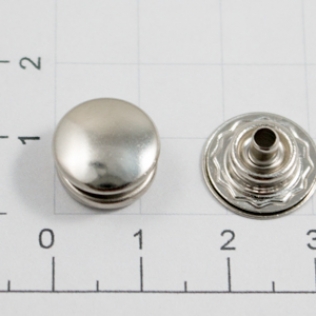 Кнопка для одежды и сумок KAPPA 01A 12 мм никель