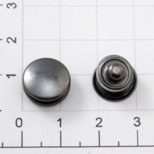 Кнопка для одежды и сумок ALFA 1A1 12 мм оружейный металл