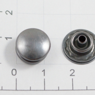 Кнопка для одежды и сумок KAPPA 01A 12 мм оружейный металл