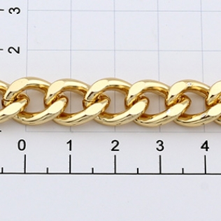 Цепочка для сумки (тип 259) 10 мм золото