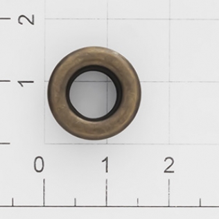 Люверс круглый пластина 8 мм антик