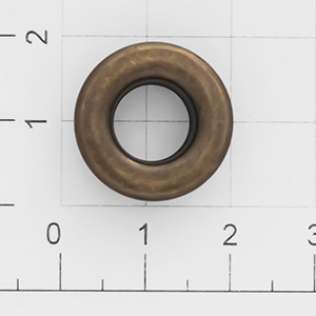 Люверс круглый пластина 10 мм антик