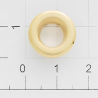 Люверс круглый пластина 8 мм золото