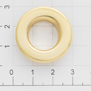 Люверс круглый пластина 16 мм золото