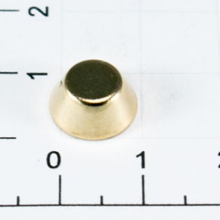 Клепки круглые полуконус 10 мм золото