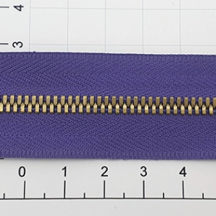 Молния рулонная №3 фиолетовый (559), двойное звено 3 мм антик